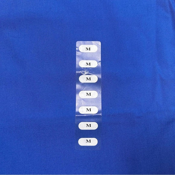 Cherokee Unisex Medical Scrubs Set Blue V-Neck Top & Pants Uniform for Men/Women - Picture 9 of 13